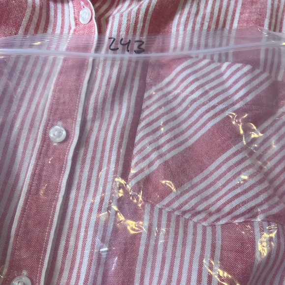 Rails Large Button Down Red Strips Front Pocket Long Sleeve - Picture 11 of 11